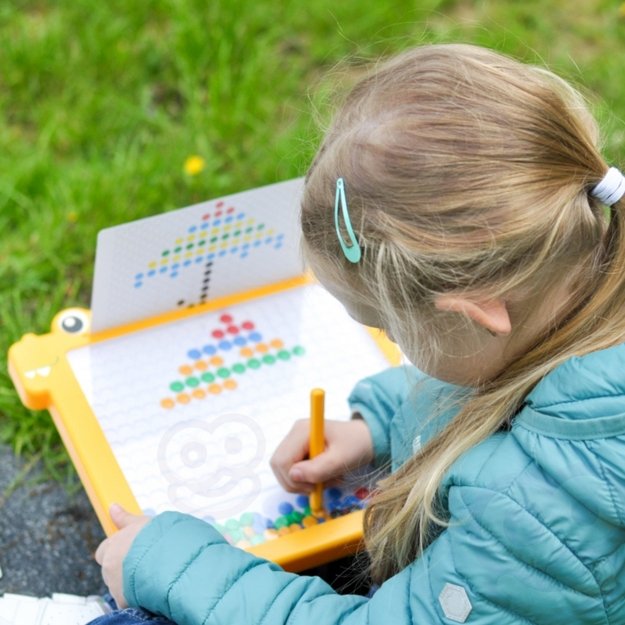 Montessori magnetinė lenta MagPad, WOOPIE, geltonas