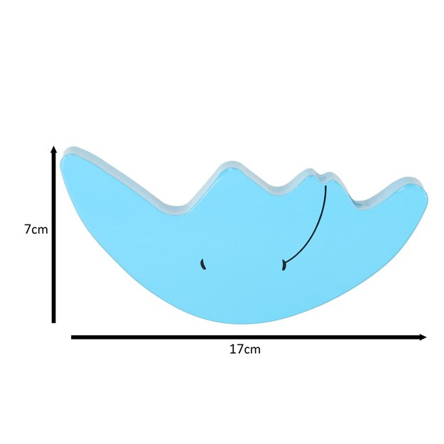 Medinis edukacinis balansavimo žaidimas, mėlynas