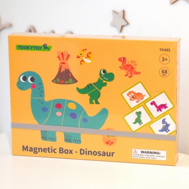 Magnetinė dėlionė, dinozaurai, TOOKY TOY