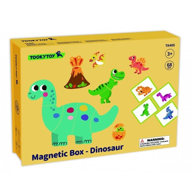 Magnetinė dėlionė, dinozaurai, TOOKY TOY