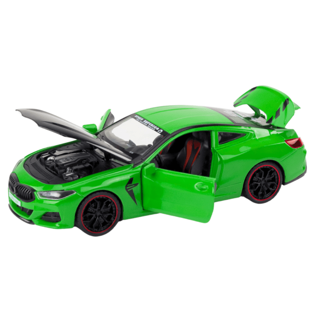 Metalinis sportinis automobilis 1:24, žalias