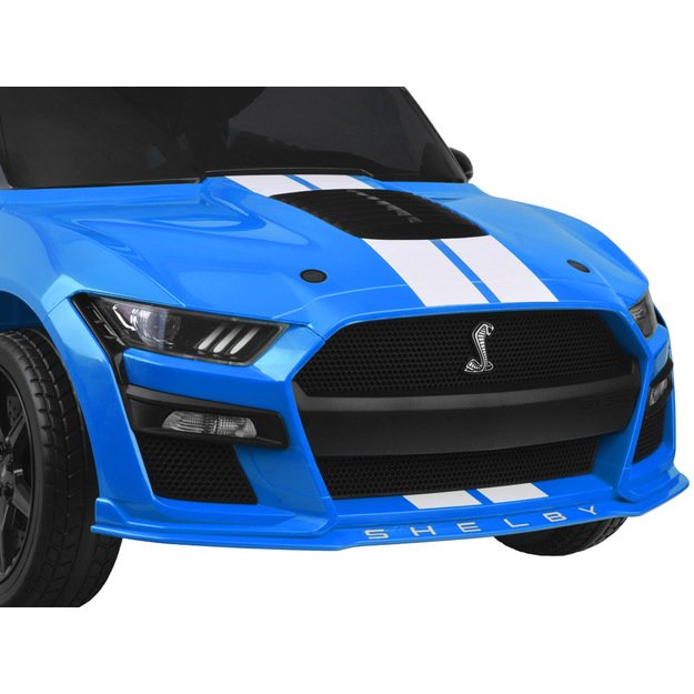 Vienvietis elektromobilis vaikams Ford Mustang Shelby GT500, mėlynas 