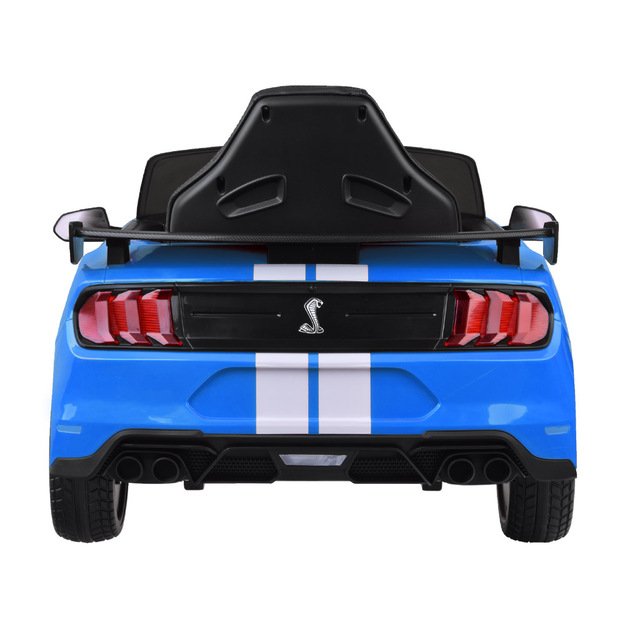 Vienvietis elektromobilis vaikams Ford Mustang Shelby GT500, mėlynas 