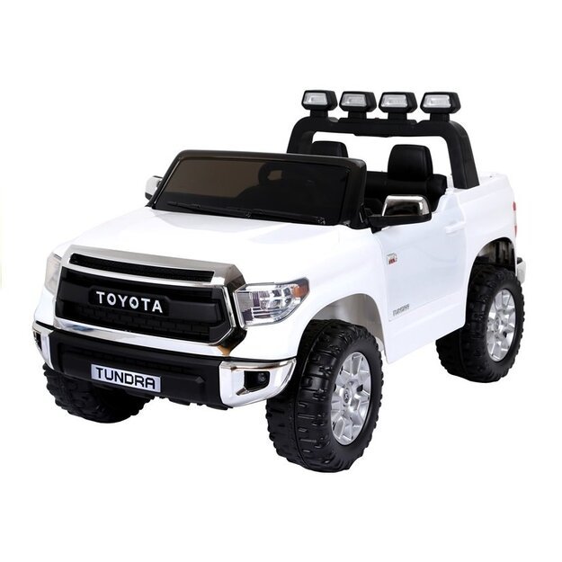 Dvivietis elektrinis džipas vaikams Toyota Tundra, baltas