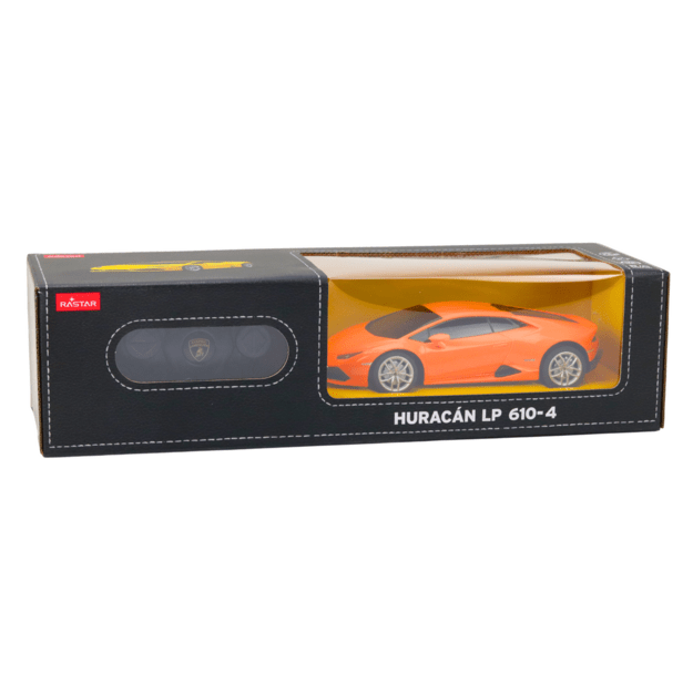 Nuotoliniu būdu valdomas Lamborghini Huracan automobilis 1:24, oranžinis