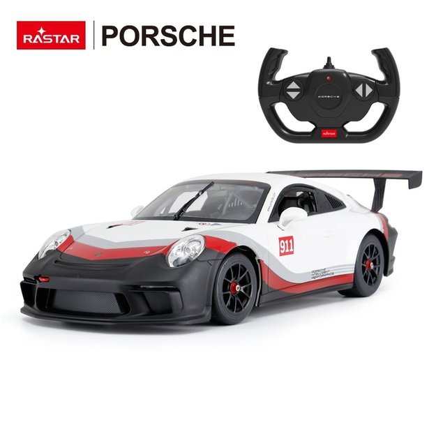 Nuotoliniu būdu valdomas lenktyninis Porsche 911 GT3 automobilis 1:14 