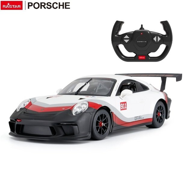 Nuotoliniu būdu valdomas lenktyninis Porsche 911 GT3 automobilis 1:14 