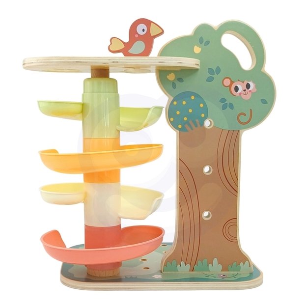 Medinis Montessori veiklos medis 4in1, WOOPIE GREEN