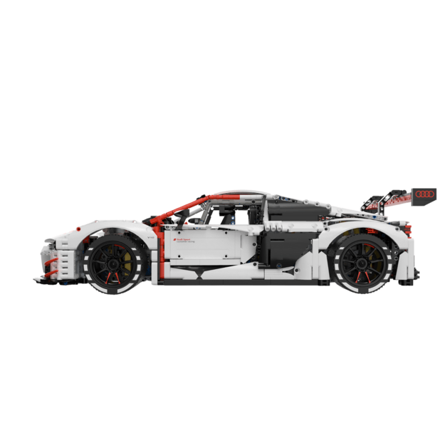 Nuotoliniu būdu valdomas Audi R8 GT3 automobilio konstruktorius Rastar 3322 el., baltas