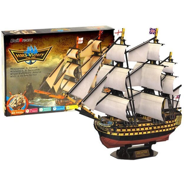 3D laivo HMS VICTORY dėlionės rinkinys