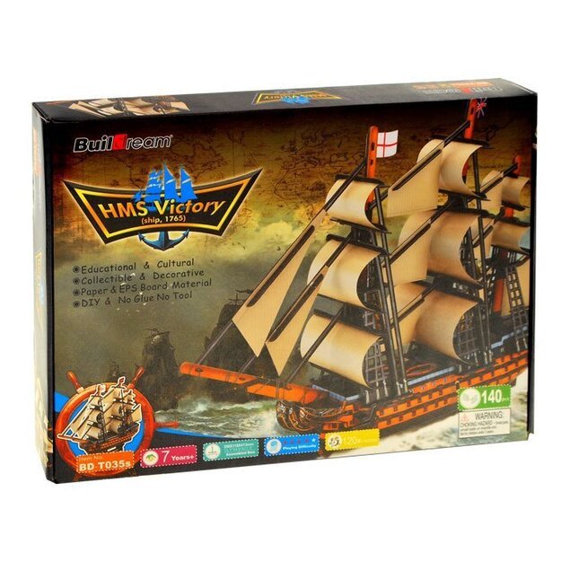 3D laivo HMS VICTORY dėlionės rinkinys