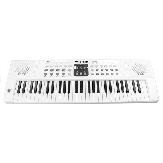 Žaislinis pianinas vaikams HS5416 54 klavišai, baltas