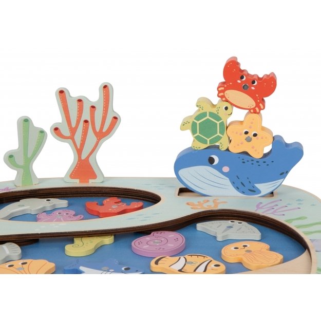 Medinis Montessori žuvų gaudymo žaidimas, TOOKY TOY