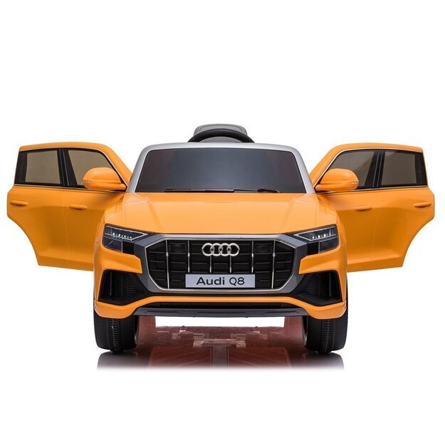 Vaikiškas elektromobilis Audi Q8 Geltonas lakuotas