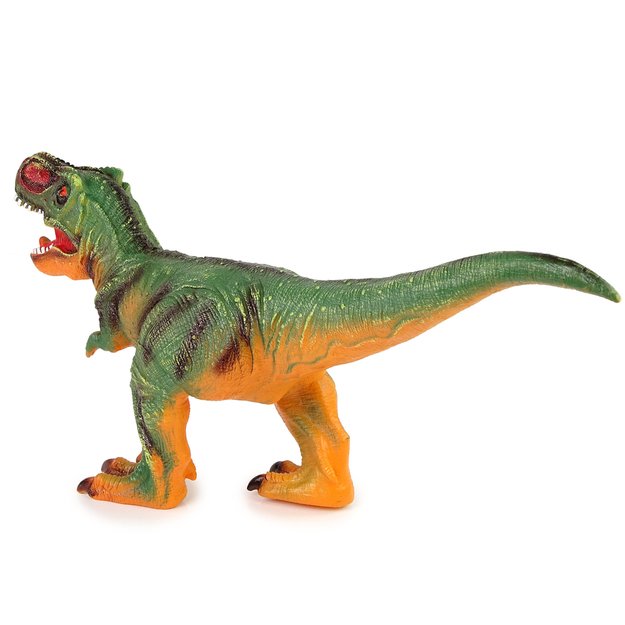 Interaktyvus dinozauras „Tyrannosaurus Rex“, žalias ir oranžinis, 60 cm