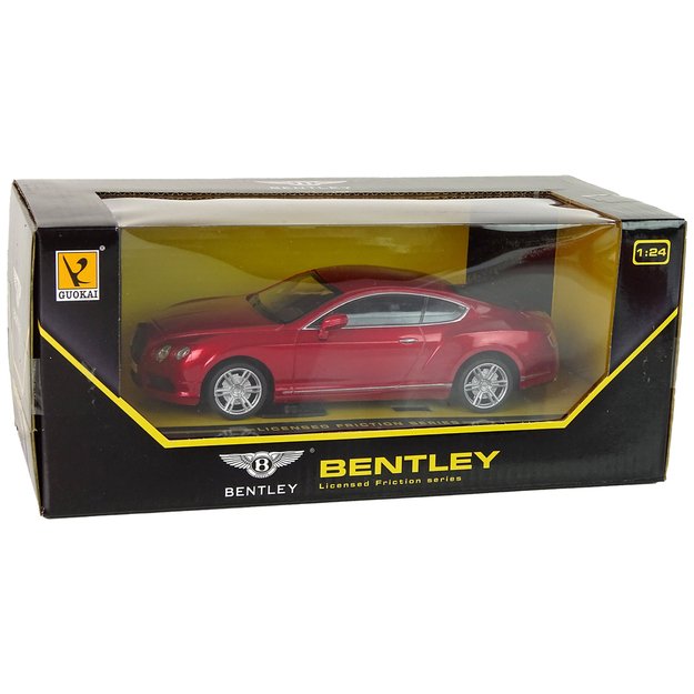 Žaislinis automobilis Bentley, raudonas