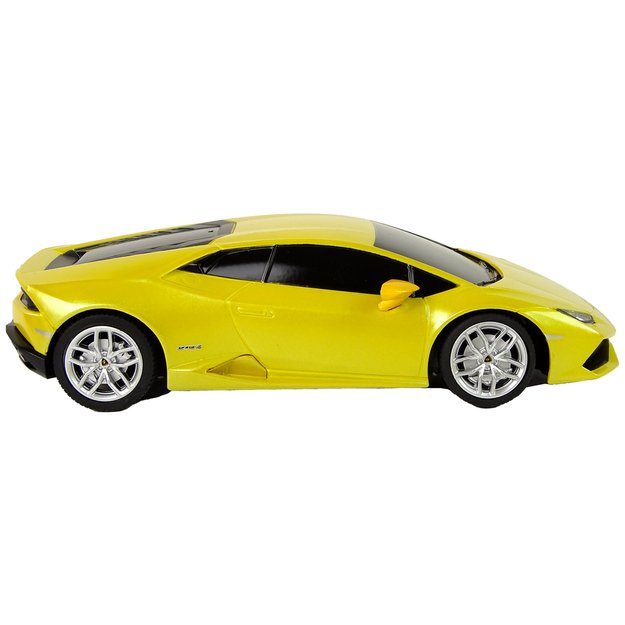 Nuotoliniu būdu valdomas automobilis Lamborghini Huracan, geltonas