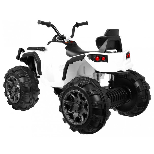 Vienvietis elektrinis keturratis vaikams Quad ATV , baltas