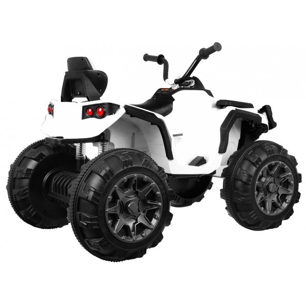 Vienvietis elektrinis keturratis vaikams Quad ATV , baltas