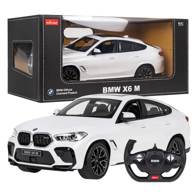 R/C BMW X6 M 1:14 RASTAR baltas