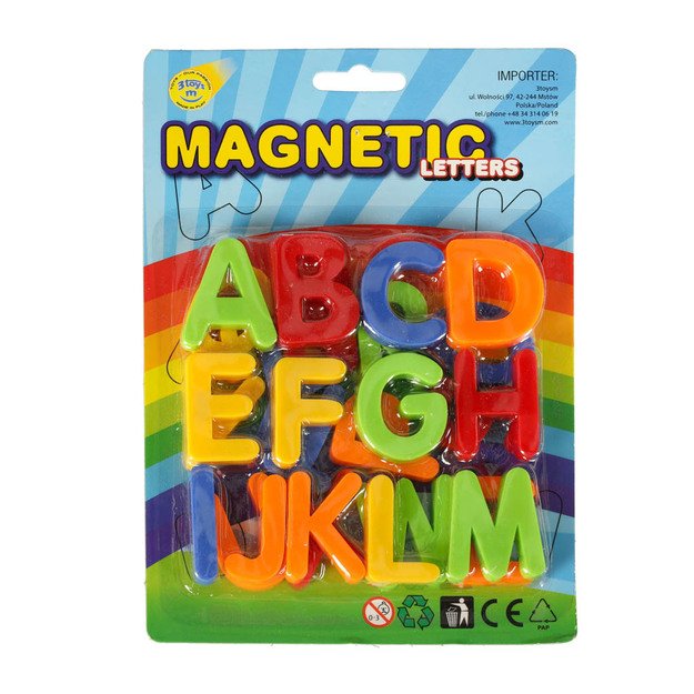 Kreidinė magnetinė lenta su raidžių magnetais