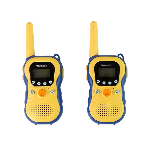 Vaikiškos radijo stotelės Walkie Talkies, geltonos 