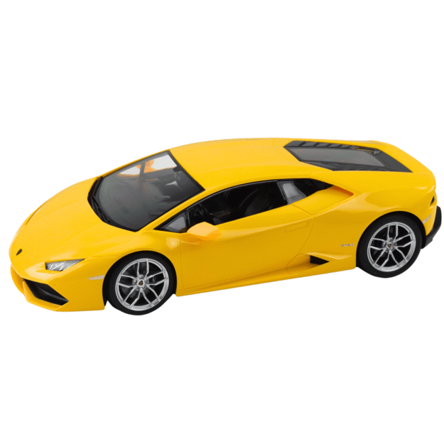 Nuotoliniu būdu valdomas sportinis Lamborghini Huracan automobilis 1:14, geltonas