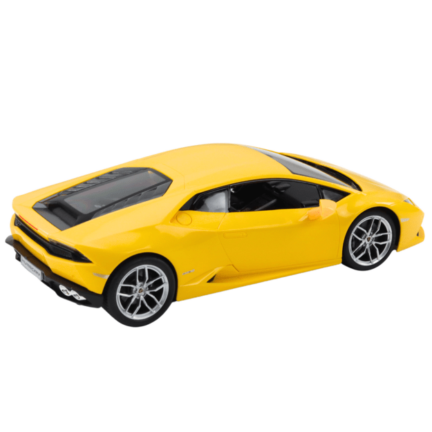 Nuotoliniu būdu valdomas sportinis Lamborghini Huracan automobilis 1:14, geltonas