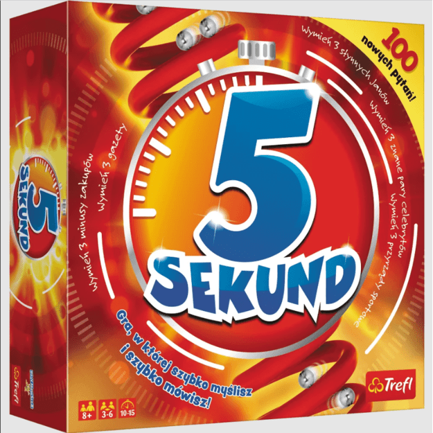 Arkadinis stalo „5 sekundės“,  Trefl, raudonas