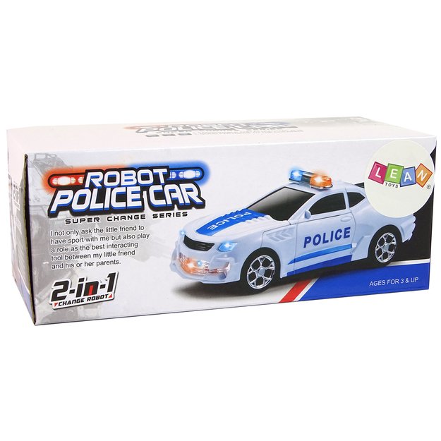 Policijos automobilis transformeris, 2in1 