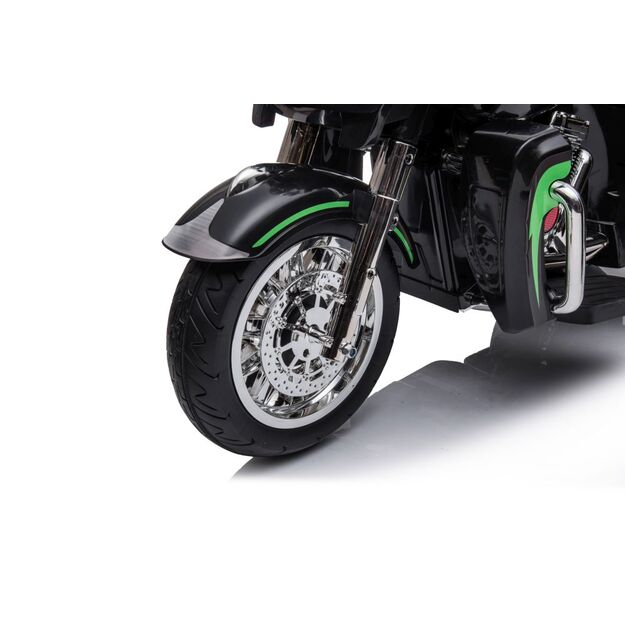 Triratis elektrinis motociklas vaikams Goldwing NEL-R1800GS, juodas