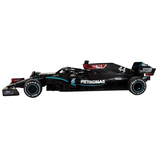 Nuotoliniu būdu lenktyninis automobilis Mercedes-AMG F1 1:18, juodas