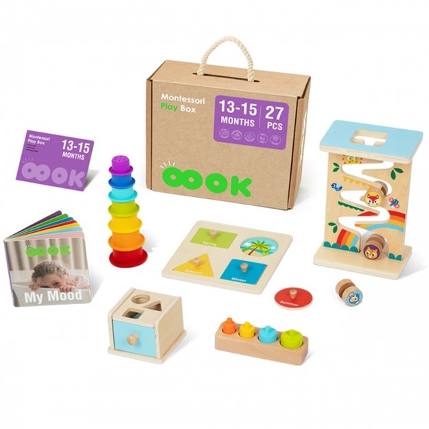 Lavinamoji Montessori dėžutė 6in1, 13-15 mėn, Tooky Toy