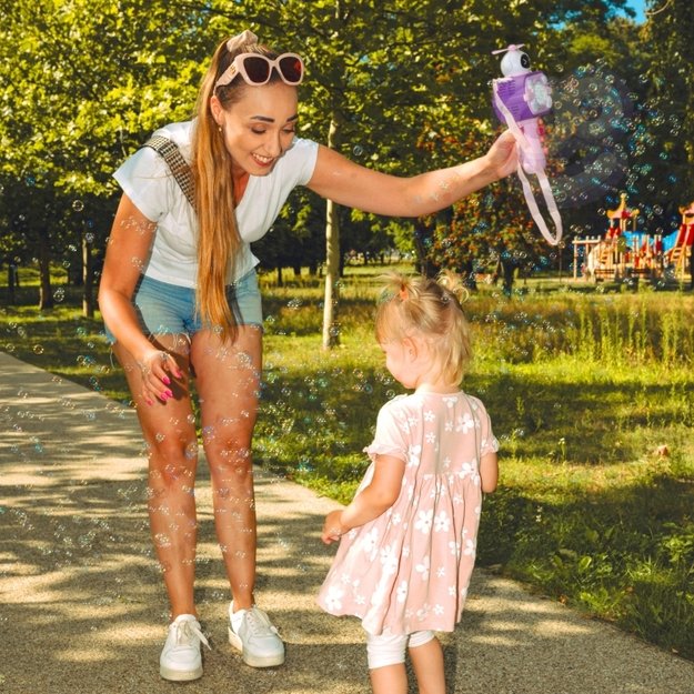 Muilo burbulų mašina astronautas, rožinė, WOOPIE