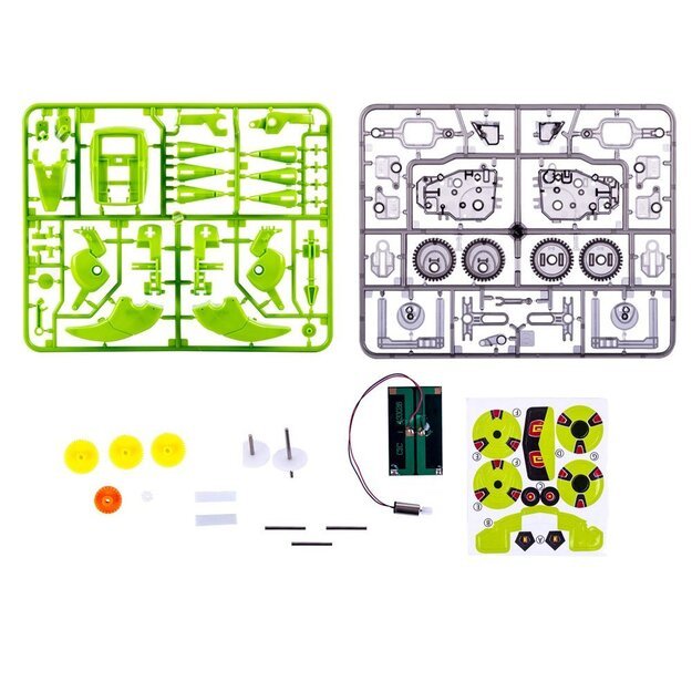 Saulės baterija valdomas dinozauro konstruktorius 4in1 