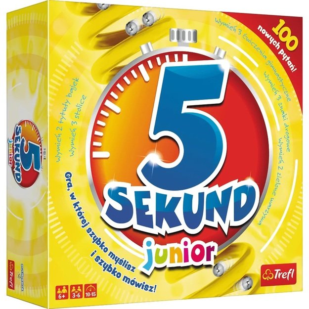 Arkadinis stalo „5 sekundės“,  Trefl, geltonas