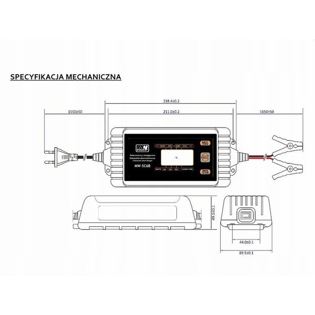 Išmanusis akumuliatoriaus įkroviklis 12V / 24V MW-SC4B