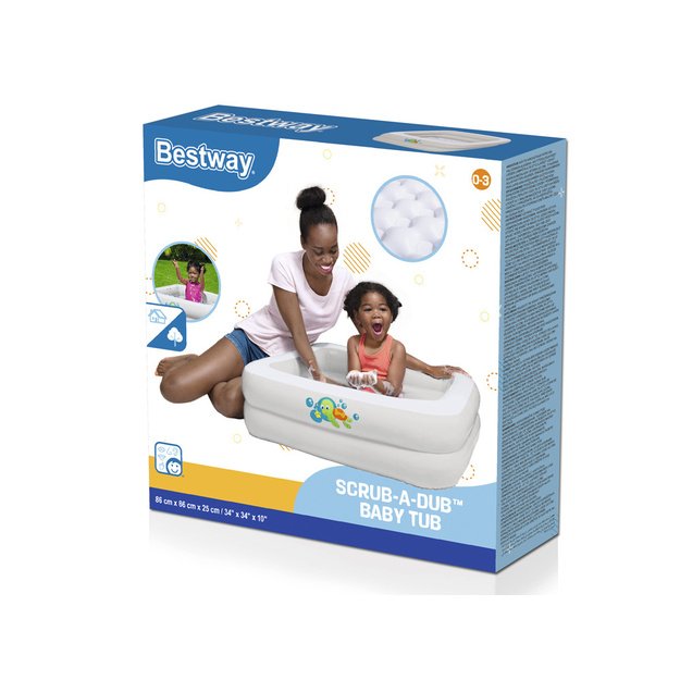 Pripučiamas baseinas kūdikiams Bestway Baby Tub, 86x86x25 cm 51116