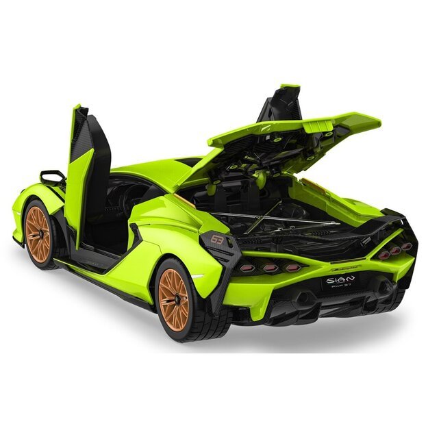 R/C automobilis konstruktorius „Lamborghini Sian FKP 37“ 1:18, žalias