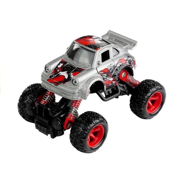 Žaislinis automobilis Monster Truck, sidabrinis