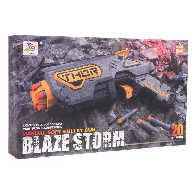 Žaislinis pistoletas Blaze Storm, pilkas