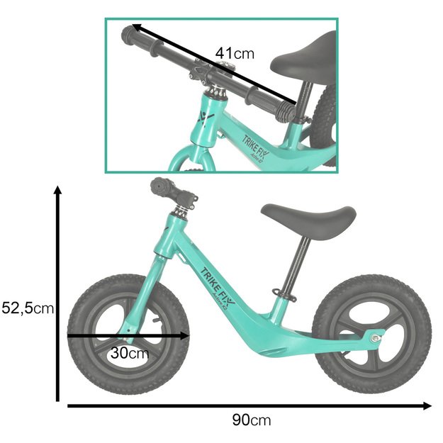 Balansinis dviratis vaikams, žalias, Trike Fix Active X2