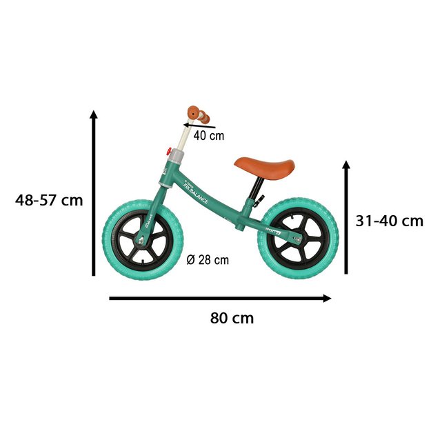 Balansinis dviratis vaikams, turkio spalvos, Trike Fix Balance