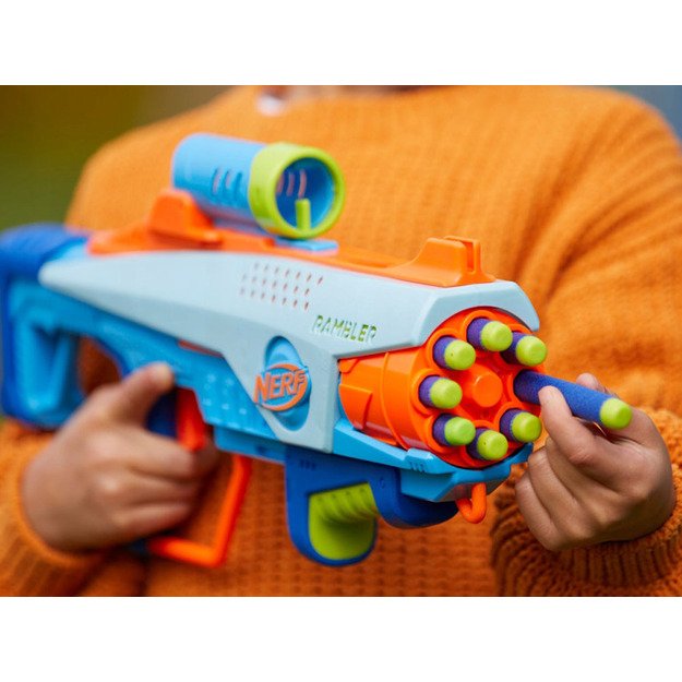 Žaislinis Nerf blaster Elite JR Rookie Pack šautuvas su paleidimo įrenginiu