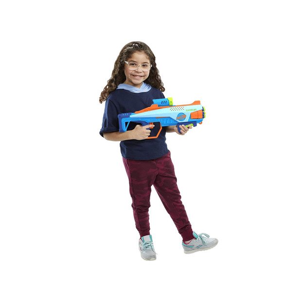 Žaislinis Nerf blaster Elite JR Rookie Pack šautuvas su paleidimo įrenginiu