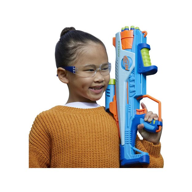 Žaislinis Nerf blaster Elite JR Rookie Pack šautuvas su paleidimo įrenginiu