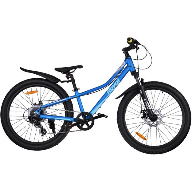 Dviratis vaikams ir paaugliams 24" STUDENT BICYCLE, mėlynas, Royal Baby