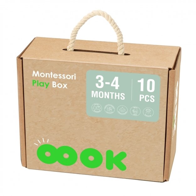 Lavinamoji Montessori dėžutė 6in1, 3-4 mėn, Tooky Toy