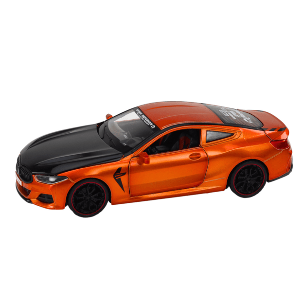 Metalinis sportinis automobilis 1:24, oranžinis