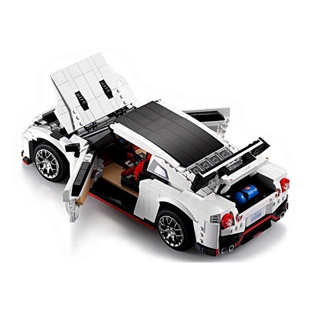 Išskirtinis sportinio - Nissan R35 GTR - R/C automobilio CaDA konstruktorius, 1322 detalių